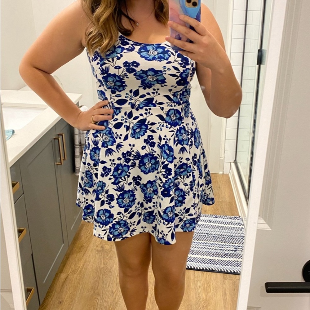 Blue Floral H&M Dress